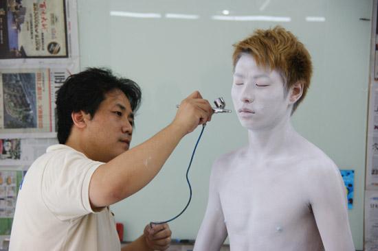 韓國教授人體彩繪特講現場